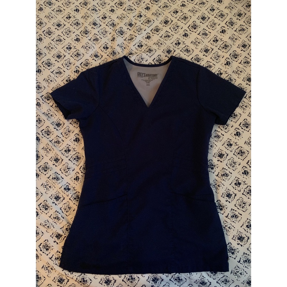 Grey’s Anatomy scrub top in Navy